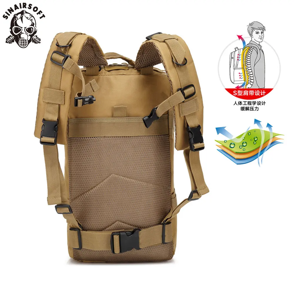 Mochila táctica de viaje, bolsa de camuflaje deportiva, escalada al aire libre, caza, pesca, senderismo, paquete de 3P - imagen 4