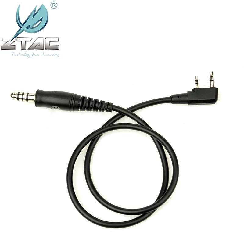 Z Tac-Cable adaptador PTT táctico, accesorio para Baofeng Radio, Kenwood Midland, 7 enchufes, Z124 - imagen 2