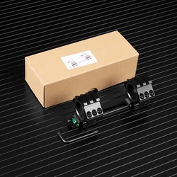 Anillos Fire Wolf de 25,4mm/30mm, nivel de burbuja, anillos ajustables para mira telescópica de caza, soportes para riel de cola de milano de una pieza de 11mm