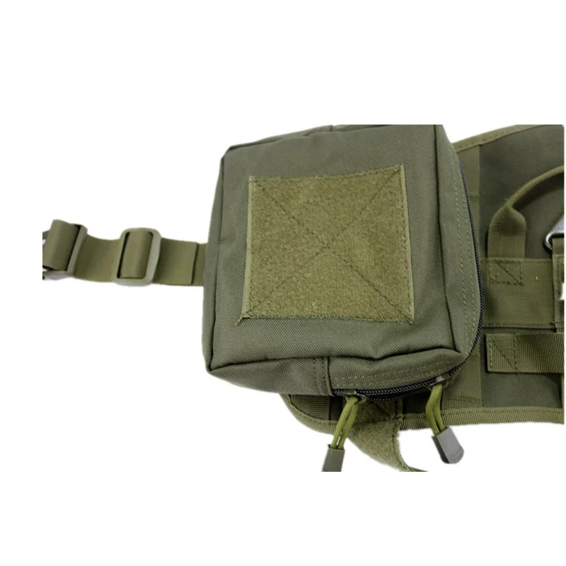 Chaleco táctico de arnés para perro, sistema Molle, bolsas desmontables, entrenamiento, policía, K9, ropa para mascotas, traje, chaleco de caza - imagen 4