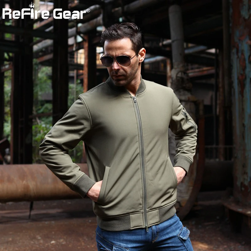 ReFire Gear-chaqueta táctica MA1 impermeable para hombre, forro polar cálido, militar, de camuflaje, de invierno - imagen 5