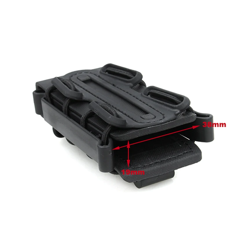 Chaleco táctico de caza para exteriores, bolsa para revistas con un solo Clip, carcasa suave de 9mm