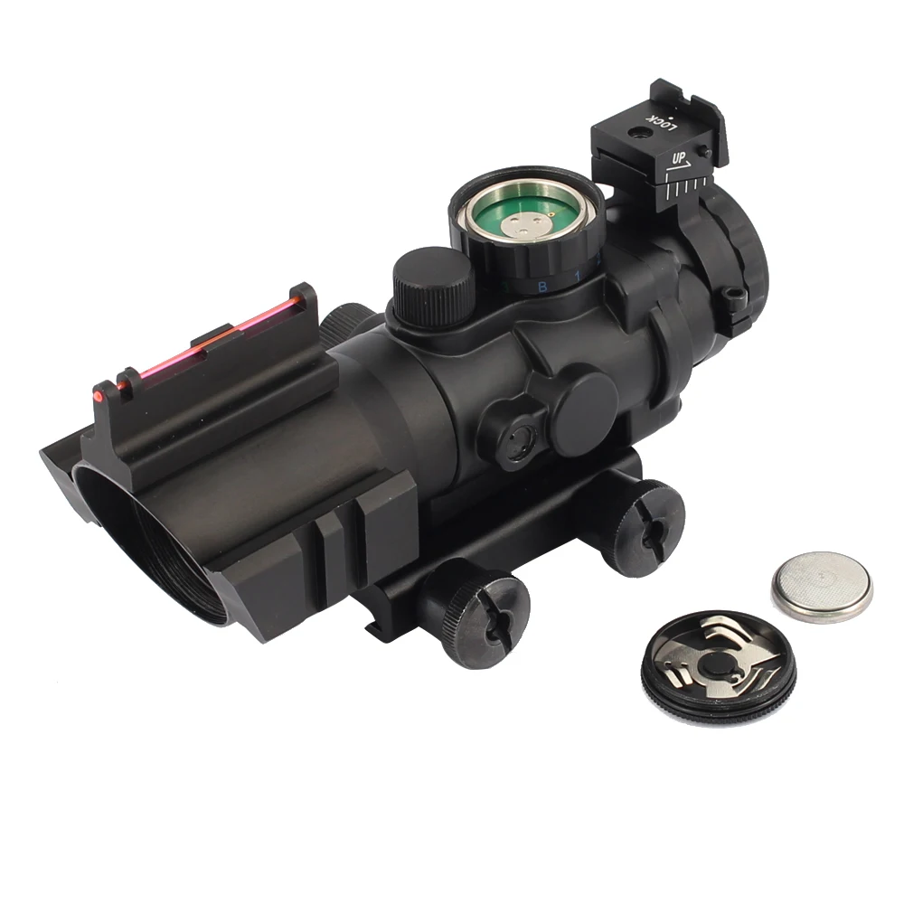 SPINA OPTICS-mira telescópica táctica 4x32 Acog, visor óptico de reflejo de cola de milano de 20mm para caza - imagen 5