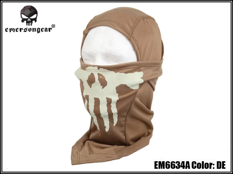 Máscara luminosa EMERSON Ghost Sf camuflaje EM6634 Skullies detalle lateral
