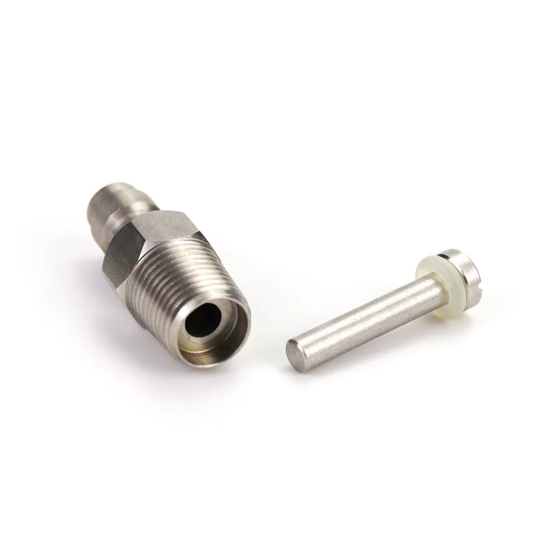 Nuevo Regulador de tanque de aire HPA/N2, válvula de llenado de enchufe rápido con Kit de boquilla de llenado unidireccional - imagen 4