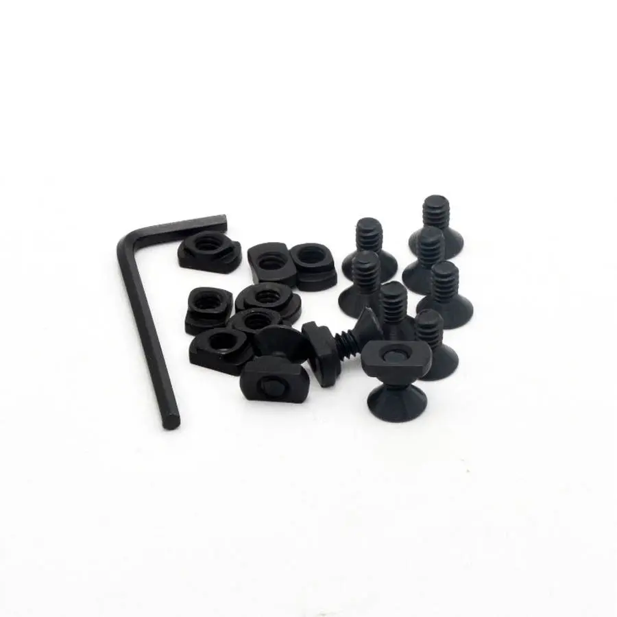 Juego de 10 tornillos y tuercas de repuesto M-Lok V para secciones de riel MLOK, con llave - imagen 2