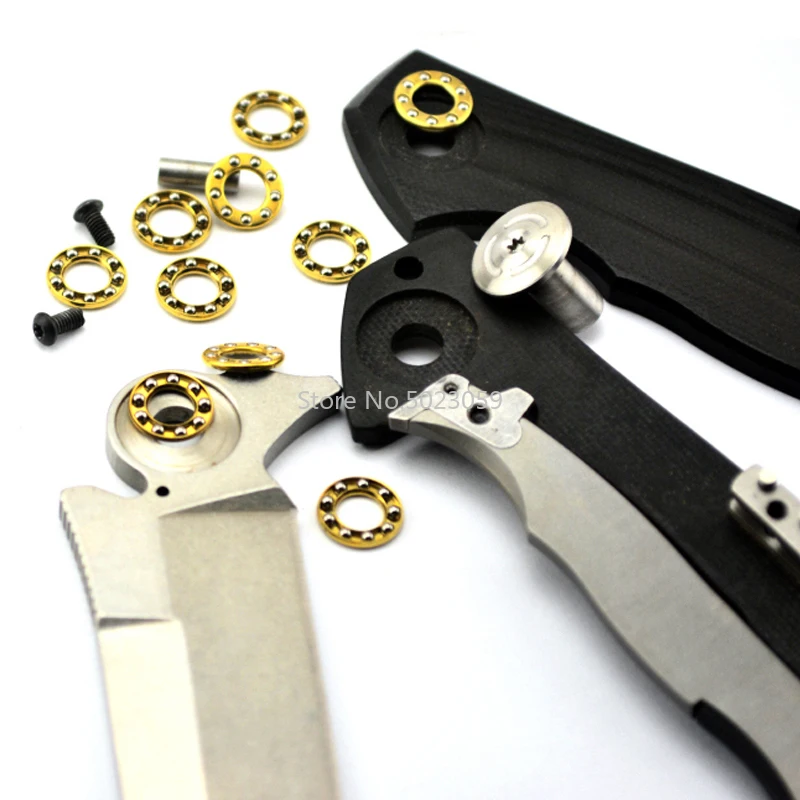 2 piezas de cuchillo DIY cabeza de oso Flipper rodamiento de bolas de acero herramientas de apertura rápida rodamiento de cuchilloshirogorov - imagen 2