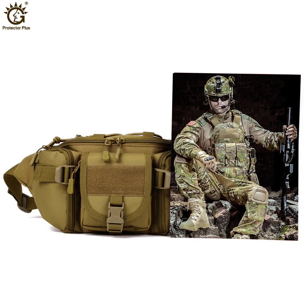 Riñonera táctica impermeable, riñonera, senderismo, pesca, deportes, caza, camping, deporte, cinturón de bolsa militar, mochila militar - imagen 5
