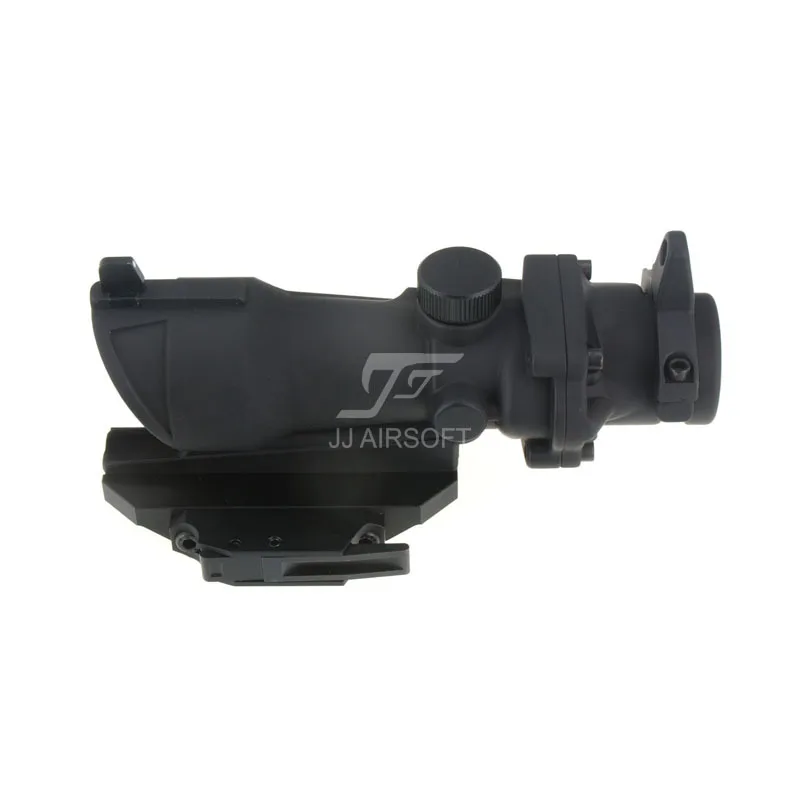 JJ Airsoft ACOG estilo 4x32 alcance con Killflash/Killflash Kill Flash , AC12033 estilo Bobro de liberación rápida/montaje QD (negro) - imagen 3