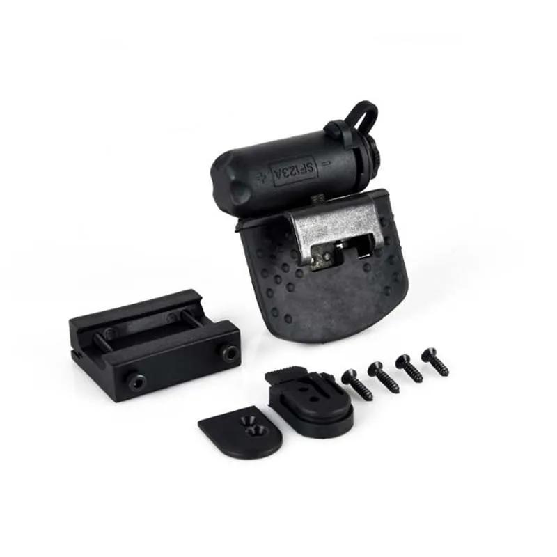 Juego de luces tácticas para casco de caza Gen 2, lámpara LED IR blanca y roja para cabeza, linterna para bicicleta y motocicleta BK/DE - imagen 2