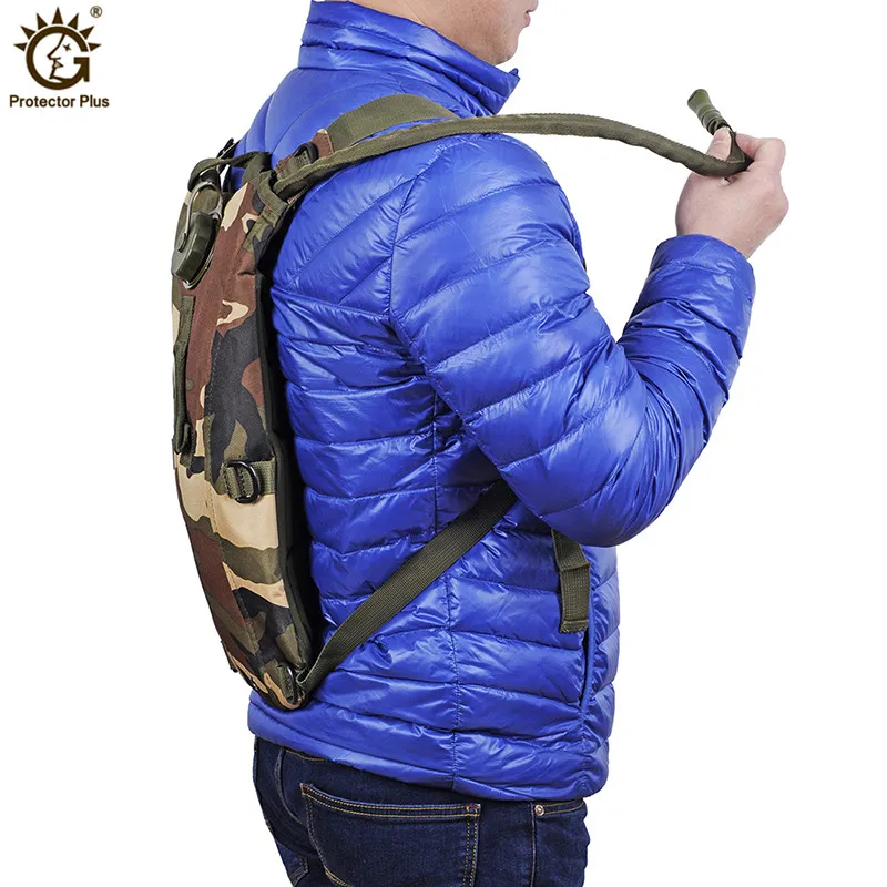Mochila de hidratación táctica para hombre y mujer, bolsa de agua militar de 3L, para correr al aire libre, ciclismo, Camping, sistema de bebida - imagen 5