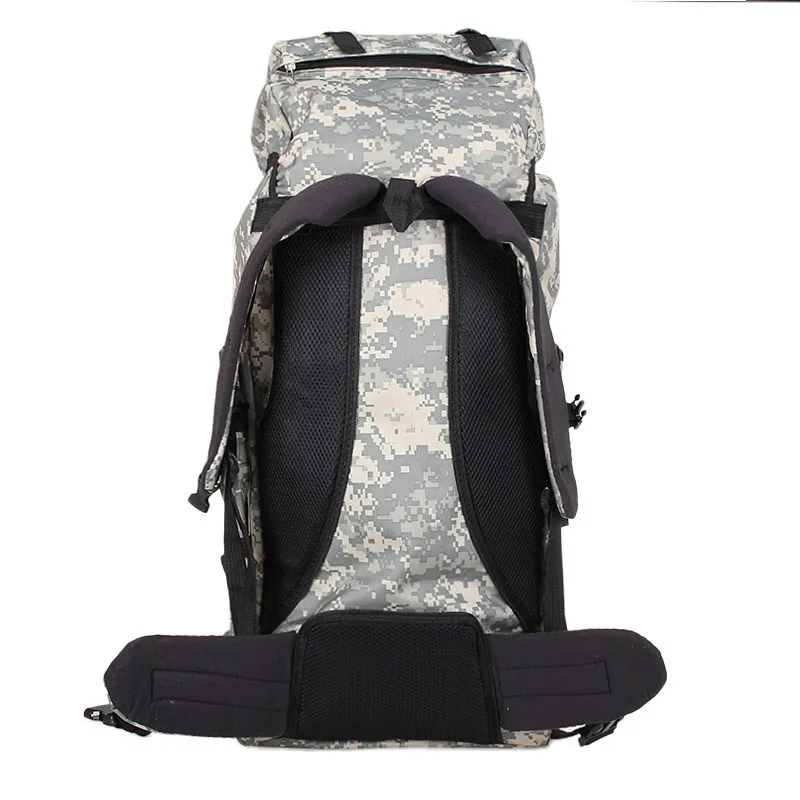 Bolso de hombro de camuflaje, mochila de montañismo, paquete de tiendas de campaña, bolsa de viaje de alta capacidad, equipaje de camping impermeable, 70l - imagen 4