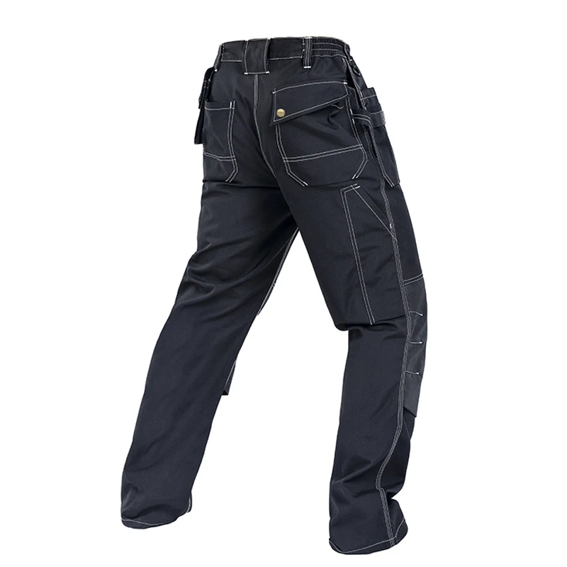 Pantalones de trabajo con múltiples bolsillos para hombre, rodilleras de Eva extraíbles, de alta calidad, Cargo Pan mecánico, nuevo, 2024 - imagen 3