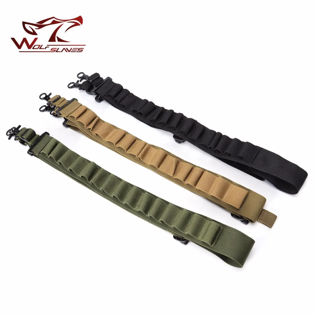 Equipo de nailon para Airsoft, escopeta táctica, Rifle, eslinga, transporte de arma, 15 bolsas redondas, accesorios de caza Bungee - imagen 4