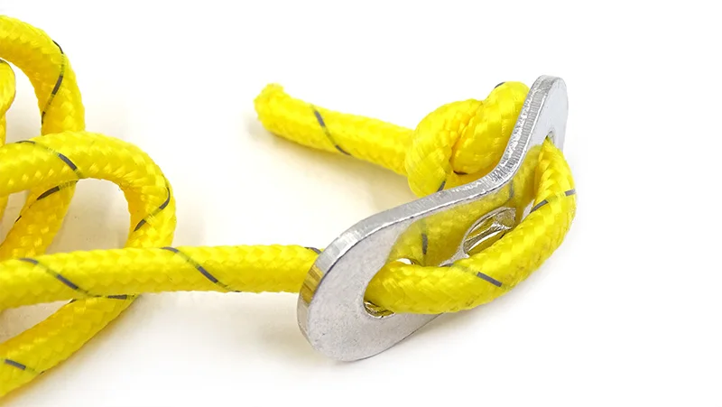 Clavijas de tienda de aluminio ultraligeras y cuerda reflectante Guy Line, clavos de cuerda a prueba de viento, acampar al aire libre, lona, refugio, toldo, accesorios de tienda - imagen 5