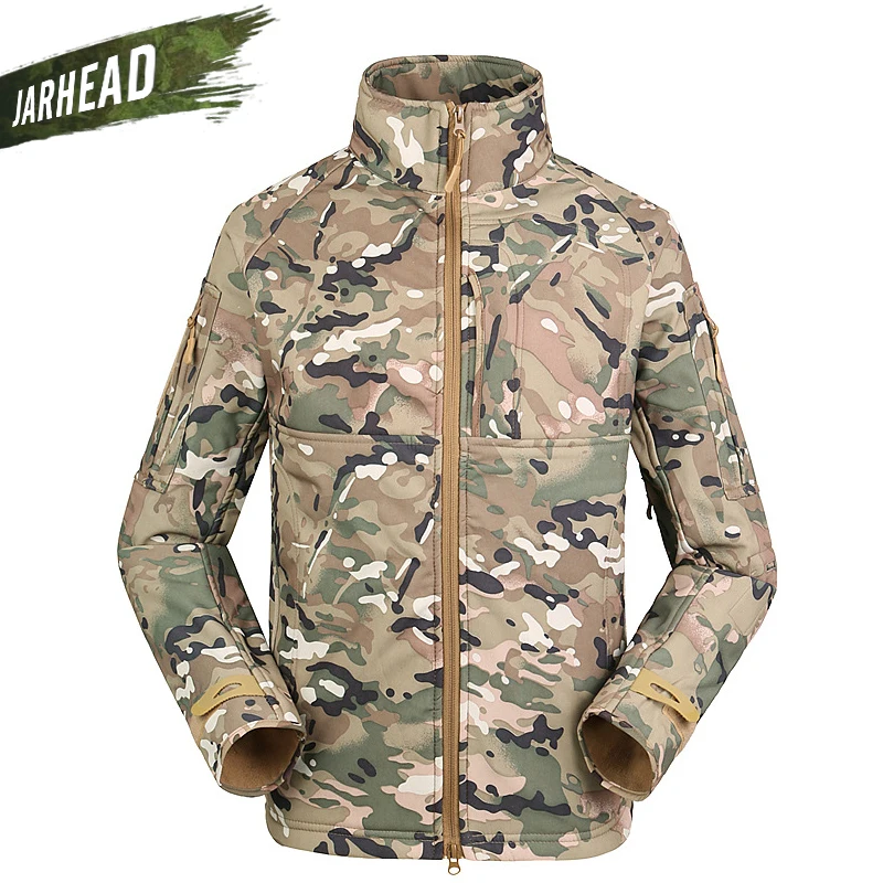 TAD Commander-chaquetas SoftShell de piel de tiburón para hombre, chaqueta táctica del ejército a prueba de viento, impermeable, abrigo cálido para escalada y senderismo - imagen 4