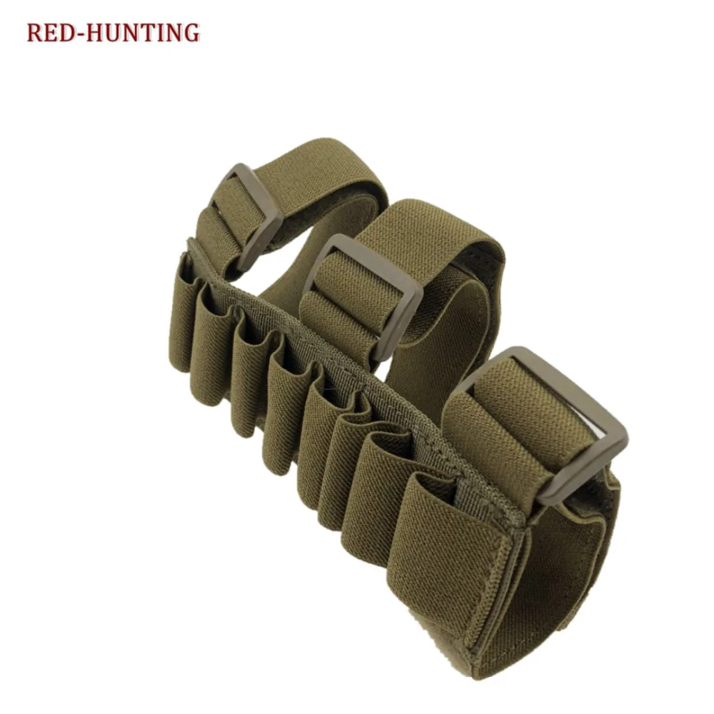 Soporte de pistola para caza táctica, 8 rondas de calibre de munición, portador de carcasa, Manga de tirador, antebrazo, cargador Mag, 2 colores - imagen 2