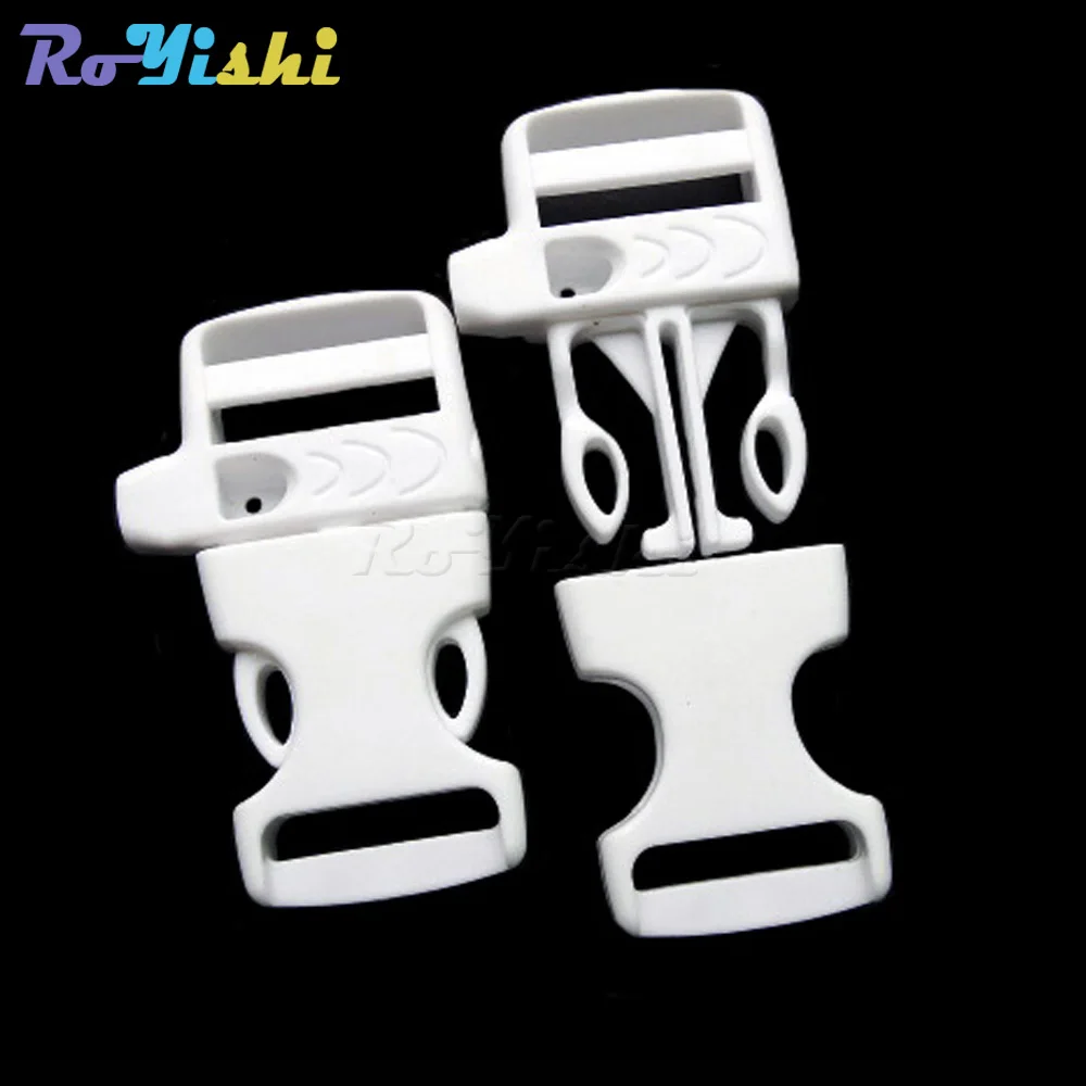 Hebillas de silbato de Liberación lateral de emergencia para pulsera Paracord, accesorios de pulsera para deportes al aire libre, 3/4" - imagen 5