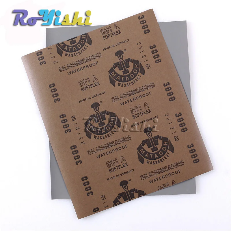 STARCKE-papel de lija húmedo y seco, 100 de grano, abrasivo, impermeable, paquete de 3000 hojas - imagen 4