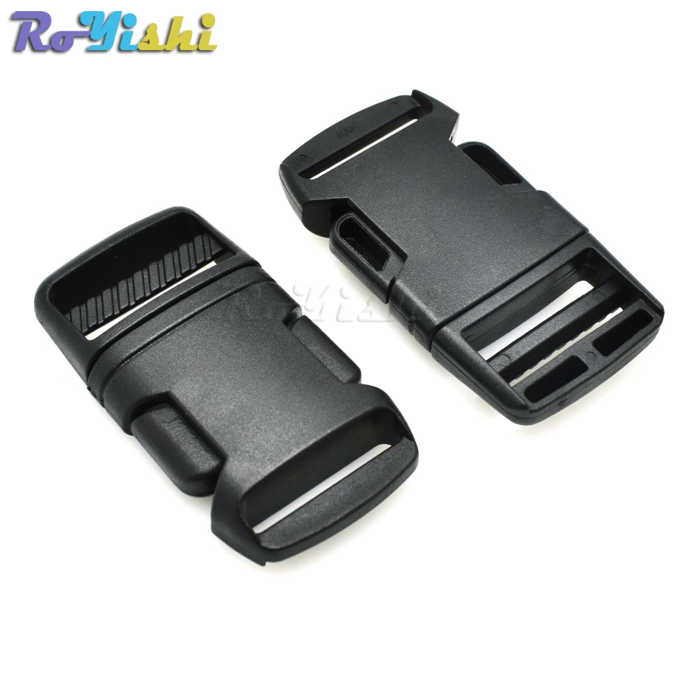 Correas de arco de plástico de 1-1/2 "(38mm) y hebilla plana para mochila, correas, cinturones, bolsas de Camping y senderismo - imagen 5