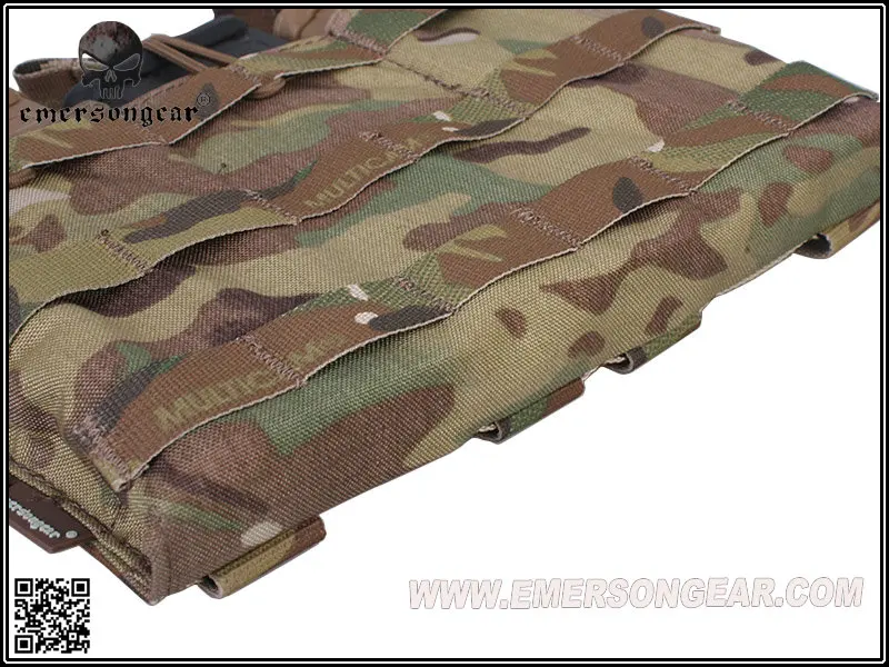 Emersongear-Bolsa de revista 5,56 Triple parte superior abierta, bolsa de caza Emersongear, equipo de combate, Multicam, AOR1, AOR2, Coyote, marrón - imagen 5