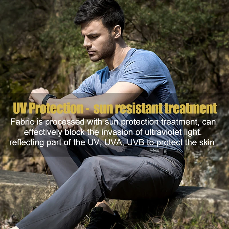 FREE SOLDIER-Pantalones tácticos militares para hombre, Pantalón ajustado, fino, para senderismo, para verano e invierno - imagen 4