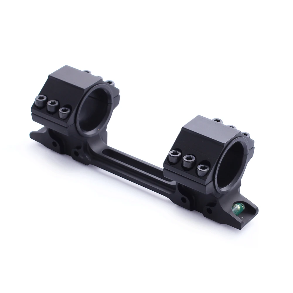 Anillos de alcance tácticos ajustables de 25,4mm/30mm, monturas de alcance con dos niveles de burbuja para riel de cola de milano de 11mm - imagen 4