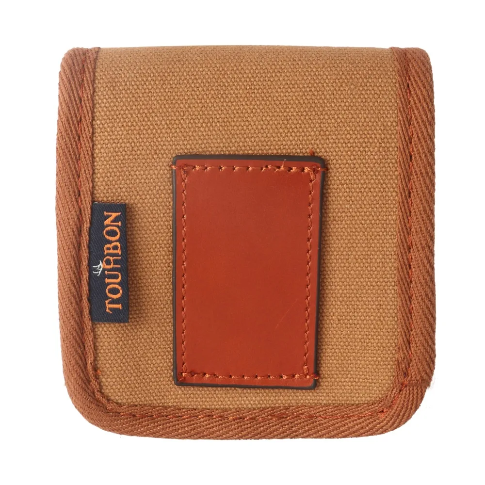 Tourbon accesorios para pistola de caza, soporte táctico para munición, cartuchos de lona y cuero, bolsa para proyectiles, portador de billetera para balas de Rifle - imagen 3