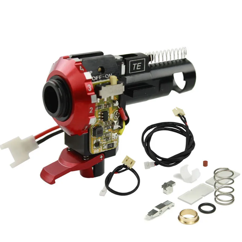 VULPO CNC aleación de aluminio Hop Up Chamber con LED para Airsoft AEG M4 M16 accesorios de caza - imagen 2