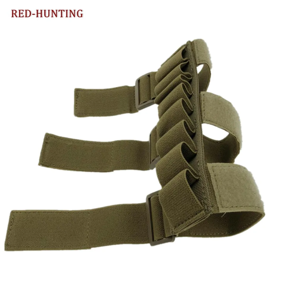 Soporte de pistola para caza táctica, 8 rondas de calibre de munición, portador de carcasa, Manga de tirador, antebrazo, cargador Mag, 2 colores - imagen 4