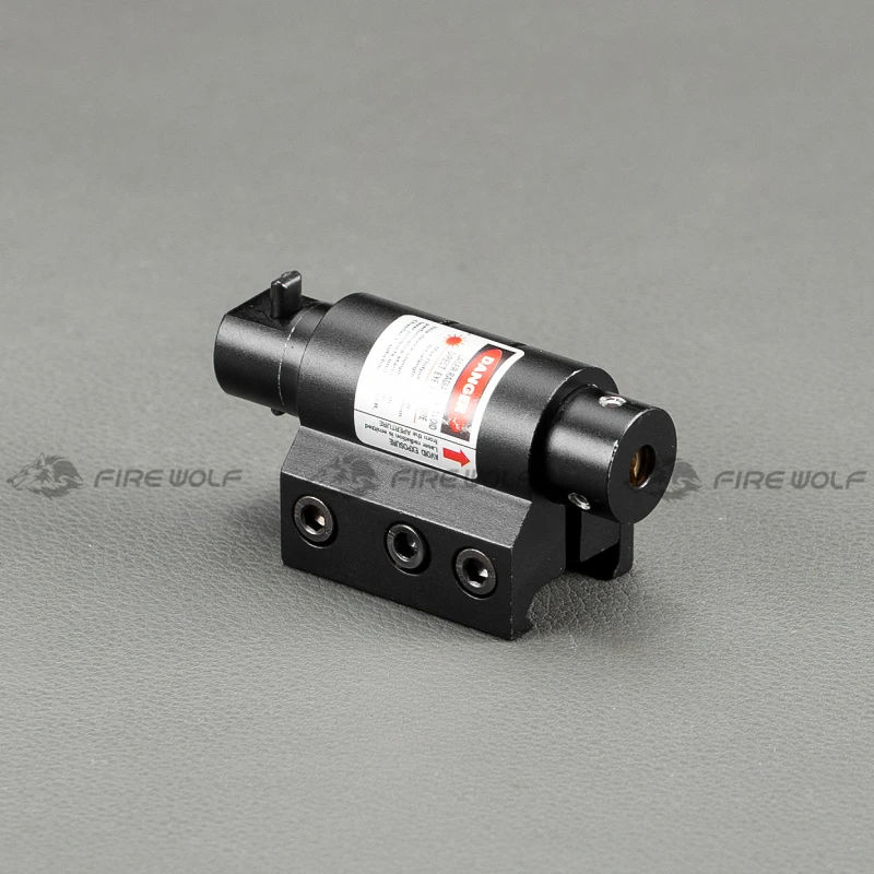 Mini mira láser roja táctica para Rifle Scope Airsoft 20mm montaje Picatinny miras de caza aire suave puntero láser táctico - imagen 4