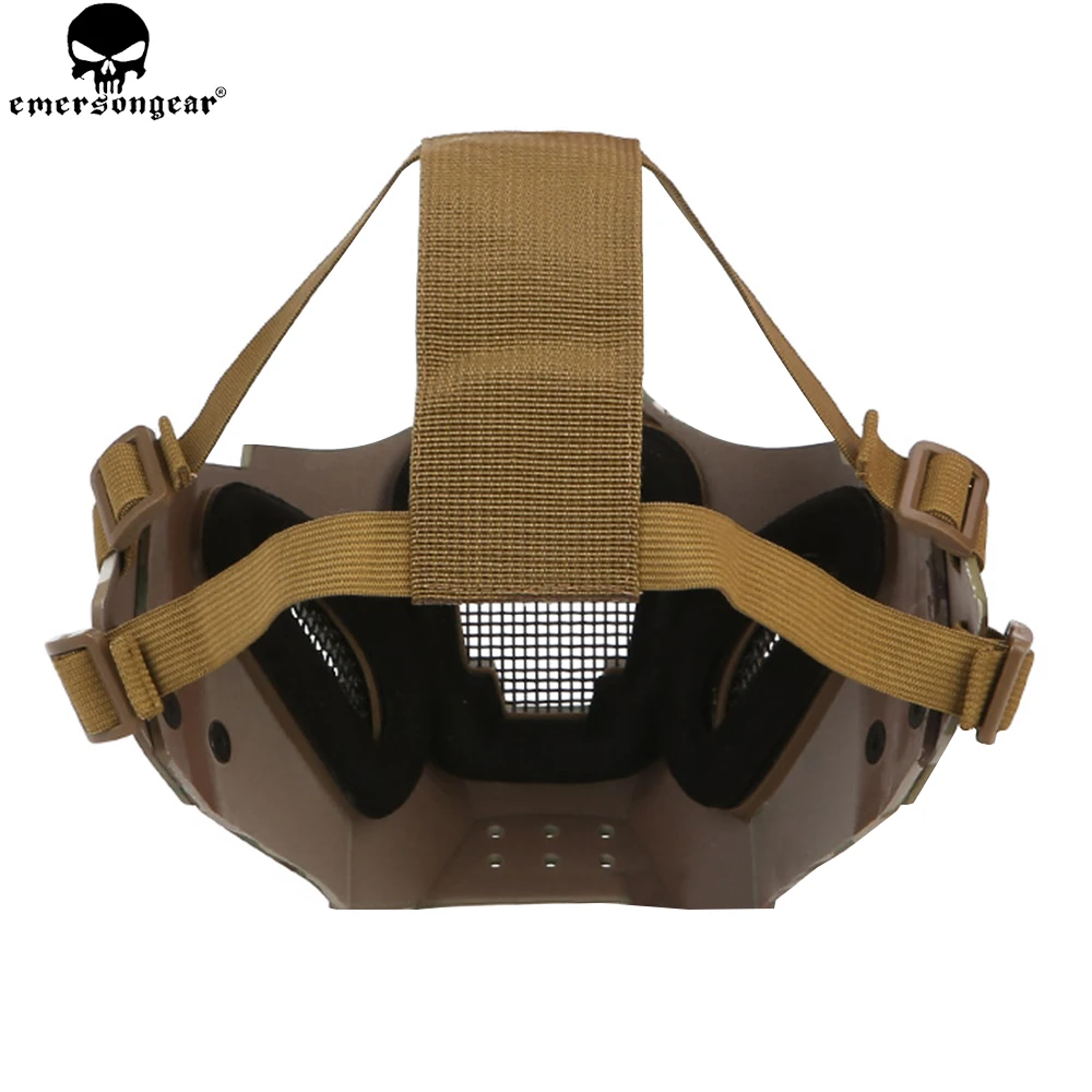Emersongear-mascarilla protectora estilo WARRIOR de hierro, máscara de plástico de media cara para combate, caza, Paintball, máscara Airsoft EM6647 - imagen 5