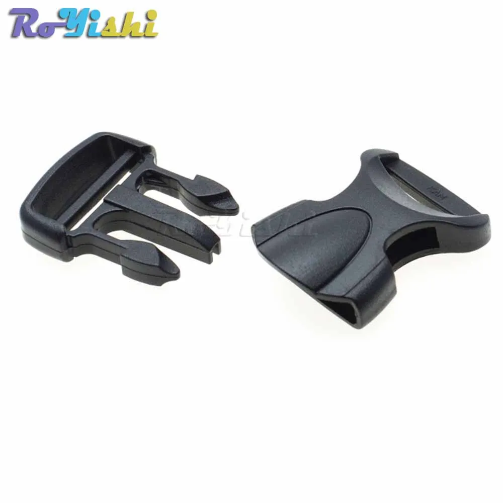 Hebillas de plástico para pulsera Paracord, 100 unids/paquete de 3/4 "(20mm), hebillas de Liberación lateral, accesorios para bolsas y estuches, color negro - imagen 4