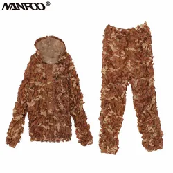 Traje Ghillie camuflaje caza – Malla transpirable con capucha
