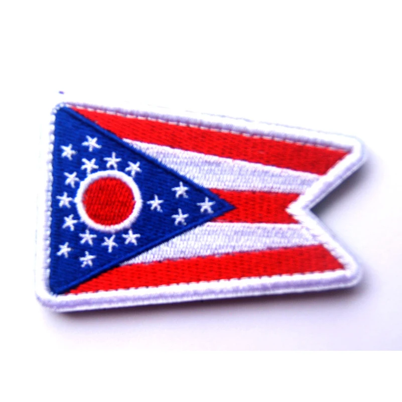 Parches bordados de la bandera del Estado de California, parche del estado de los Estados Unidos, parches de banderas con apliques 3D, brazalete de tela para bolsa de ropa - imagen 4