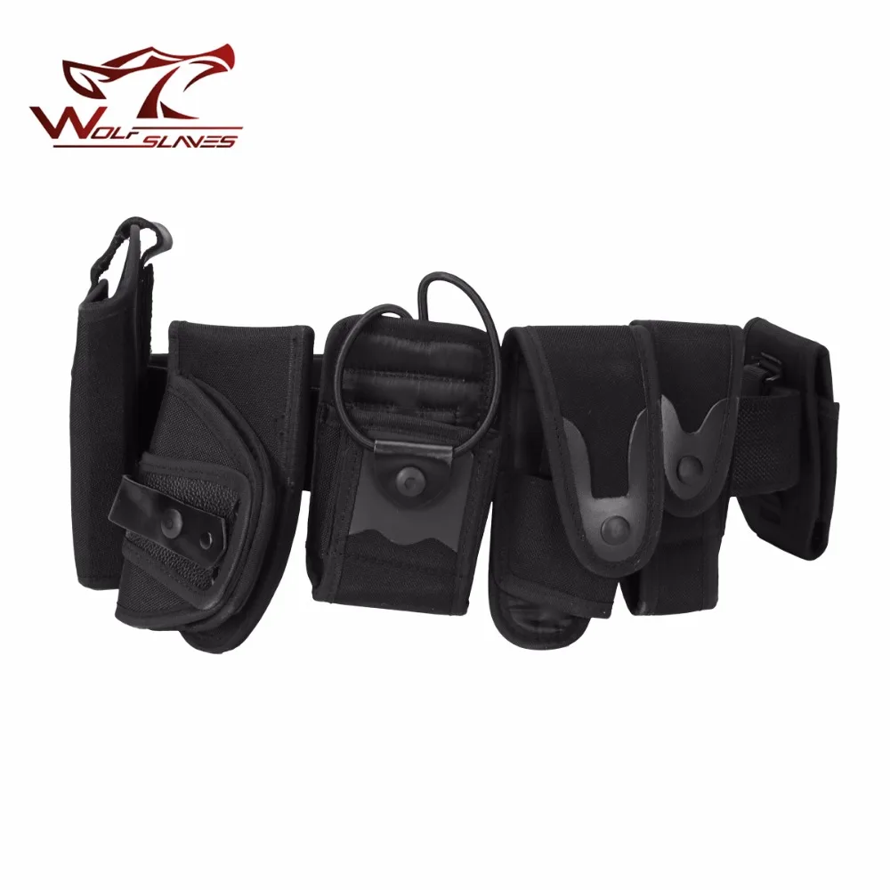 Cinturones de seguridad multifuncionales, Kit de utilidad de guardia de policía de entrenamiento militar táctico, accesorios de caza de servicio con Juego de Bolsa - imagen 3