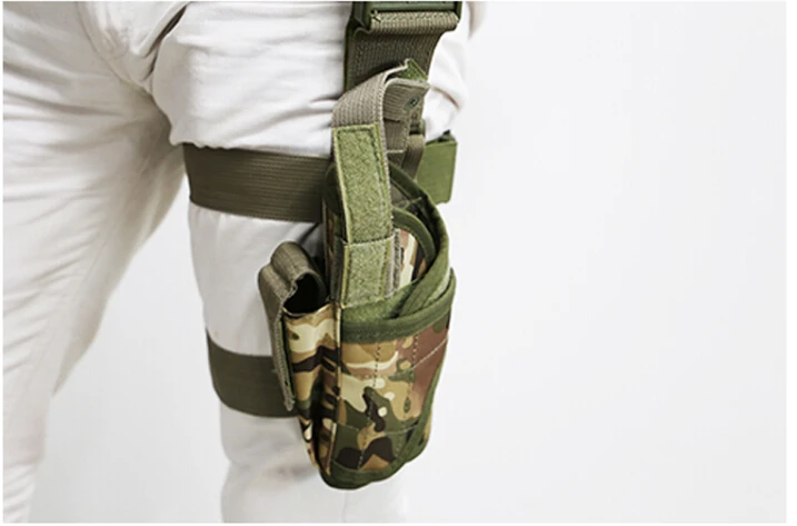 Bolsa Molle de componentes de caza, funda de pierna caída para mano izquierda, funda de pistola táctica Universal de Tornado, alta calidad - imagen 2