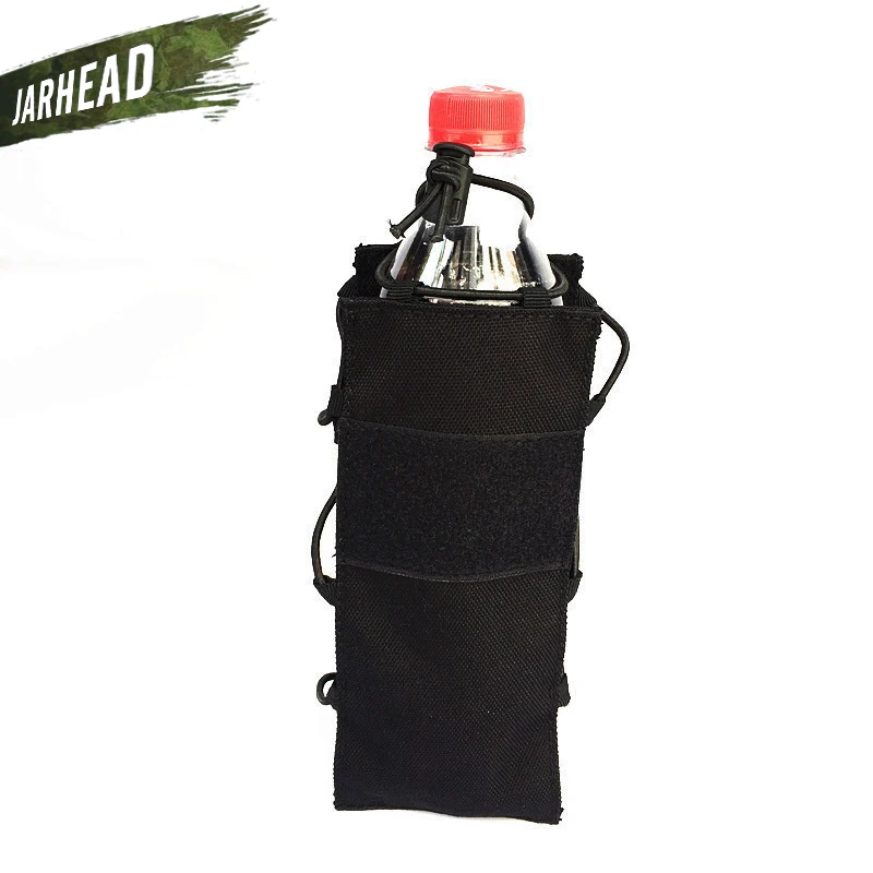 Bolsa de botella de agua Molle 600D para exteriores, bolsa de hervidor de engranajes tácticos para fanáticos del ejército, escalada, Camping, senderismo