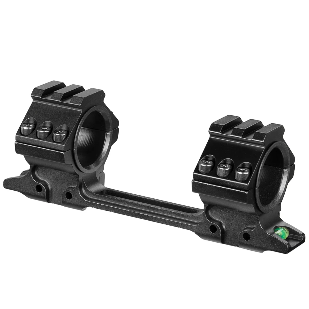 Anillos Fire Wolf de 25,4mm/30mm, nivel de burbuja, anillos ajustables para mira telescópica de caza, soportes para riel de cola de milano de una pieza de 11mm - imagen 4