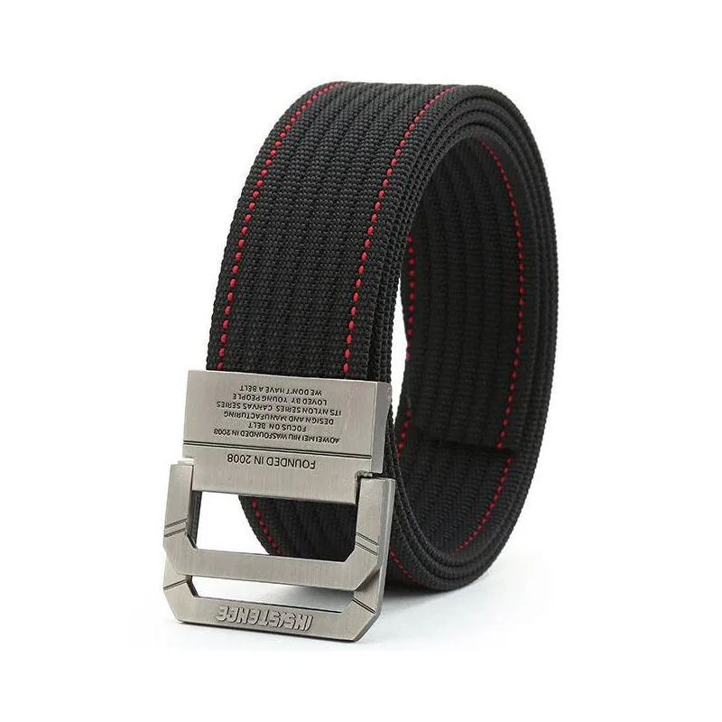 Cinturón VULPO para hombre, equipo táctico para exteriores, hebilla de doble anillo, cinturones de nailon - imagen 5