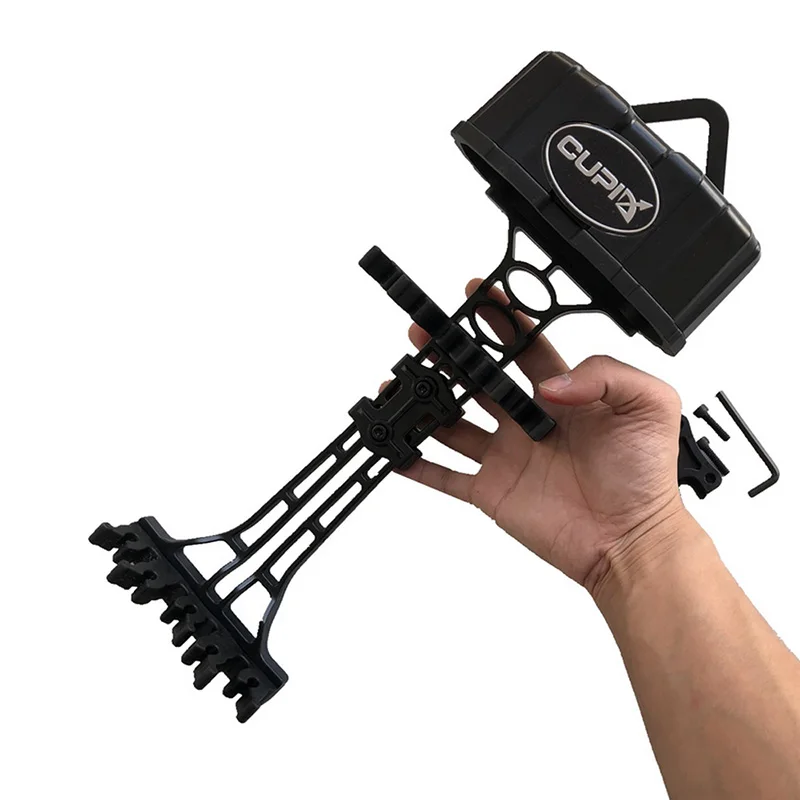 Qrrow-Soporte de flecha para tiro con arco, funda de plástico ABS de liberación rápida, arco compuesto, accesorios de caza al aire libre, 5 agujeros, 1 ud. - imagen 3