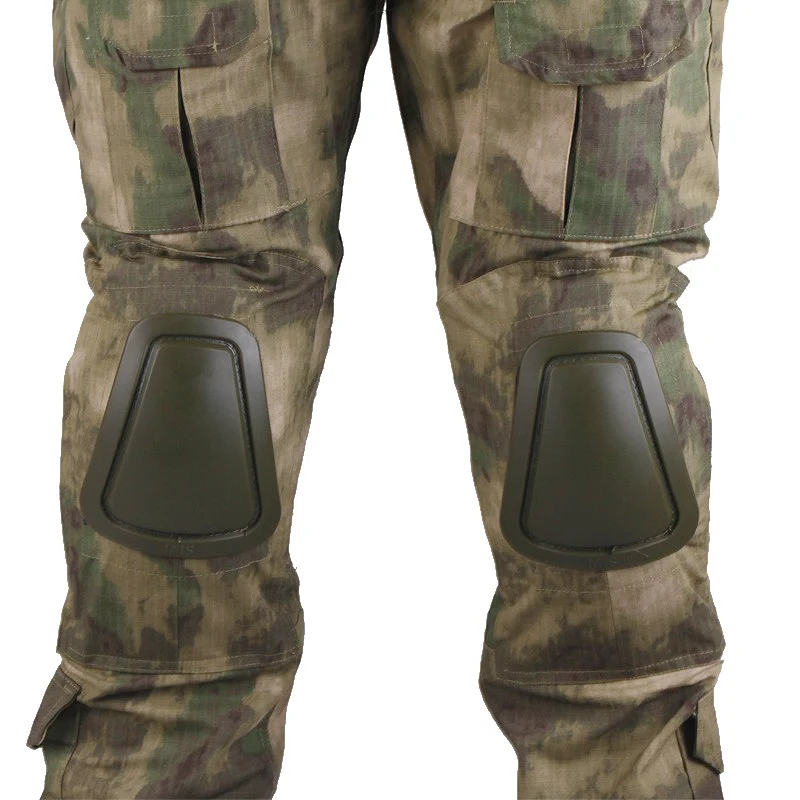Pantalones de combate tácticos de camuflaje VULPO, pantalones AT-FG para hombre, pantalones tácticos con rodilleras extraíbles - imagen 5
