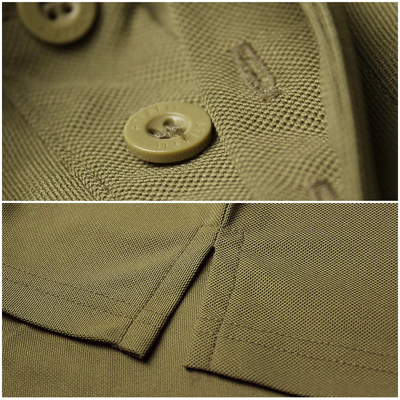 MEGE-Polo táctico de la Fuerza Aérea para hombre, Camiseta corta militar informal, polo de verano - imagen 4