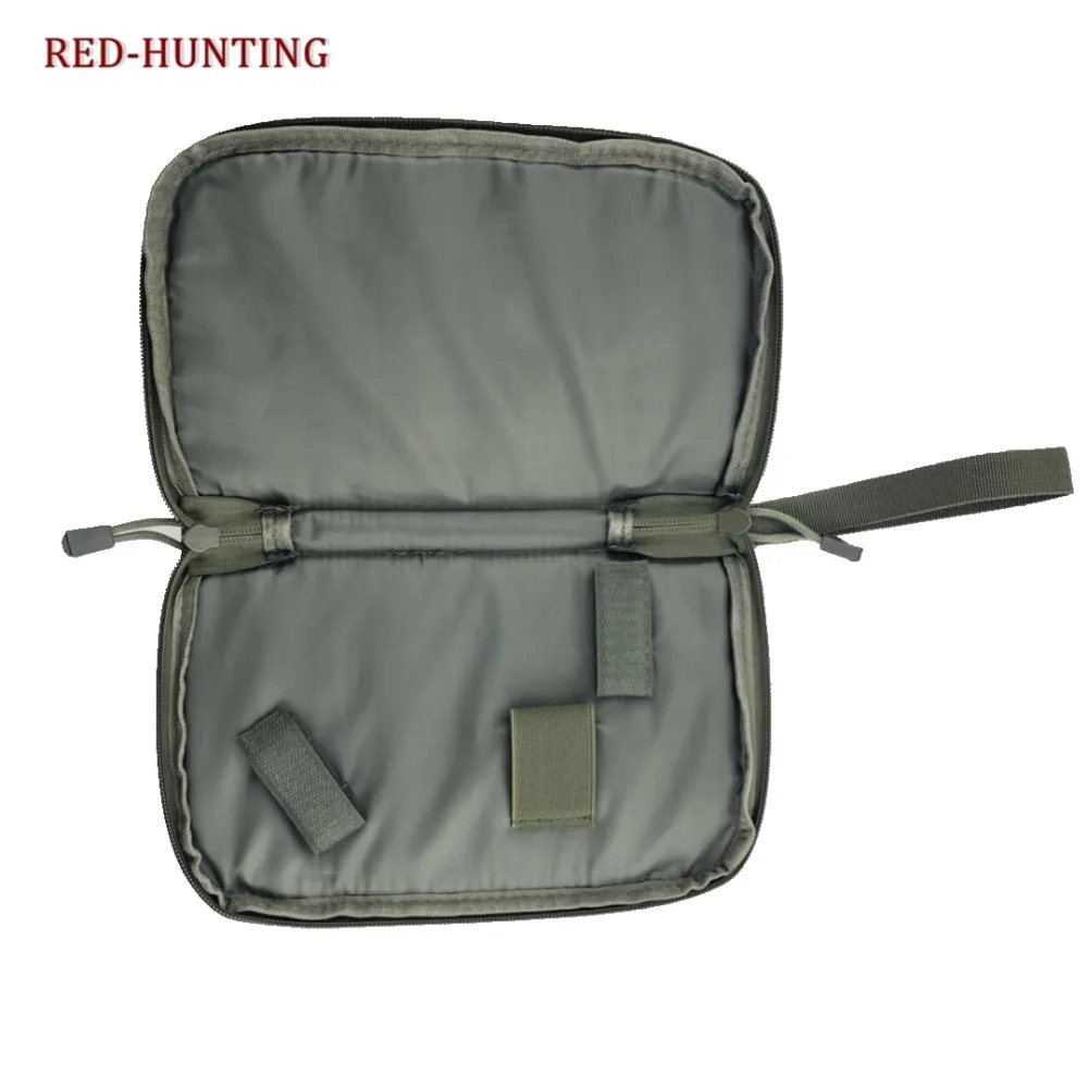 Bolsa de pistola táctica de 5 colores, funda de transporte de protección para pistola, soporte para revistas, acolchado suave, portador de pistola individual, OD verde - imagen 4