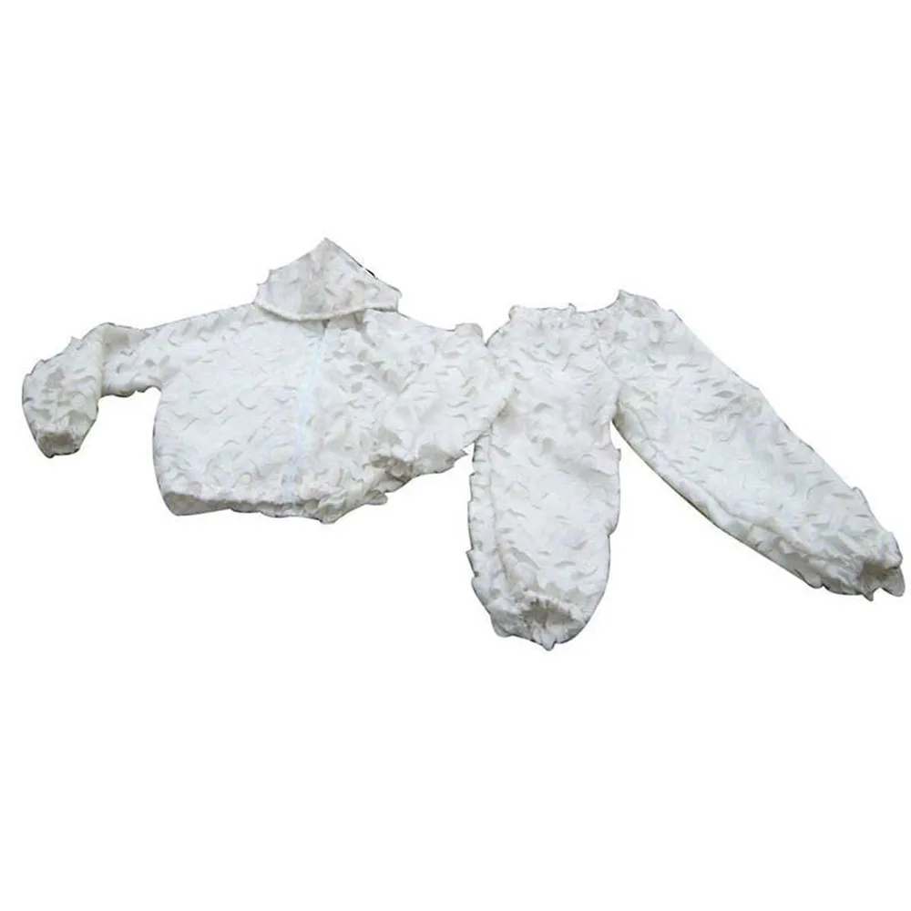 Traje de caza de camuflaje biónico de malla transpirable para exteriores, traje Ghillie de combate CS táctico en 3 colores, chaqueta con capucha a prueba de sol, pantalones - imagen 3