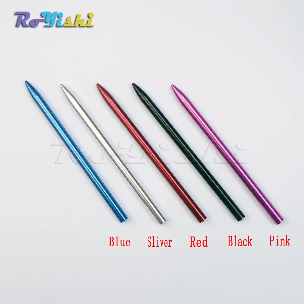 Aguja de Paracord de aluminio, accesorio con rosca de tornillo, punta de eje, aguja de Stiching, para pulsera práctica, 3,5 pulgadas, 10 unids/paquete - imagen 2