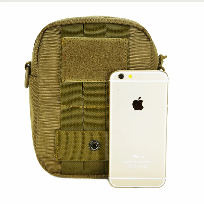 Mini bandolera táctica militar para exteriores, bolsa de hombro deportiva para teléfono móvil, impermeable, de camuflaje, para colgar en la cintura - imagen 4