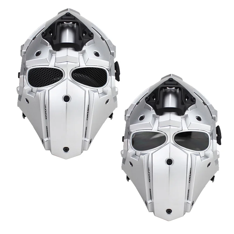 Casco táctico NVG integrado, máscara de Paintball con gafas de malla, casco de ciclismo profesional, casco de caza de cara completa - imagen 5