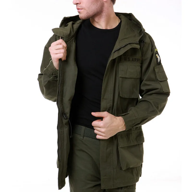 Chaqueta militar fina para hombre, abrigo cortavientos táctico de camuflaje transpirable, para deportes al aire libre, caza, escalada, senderismo, Primavera - imagen 2