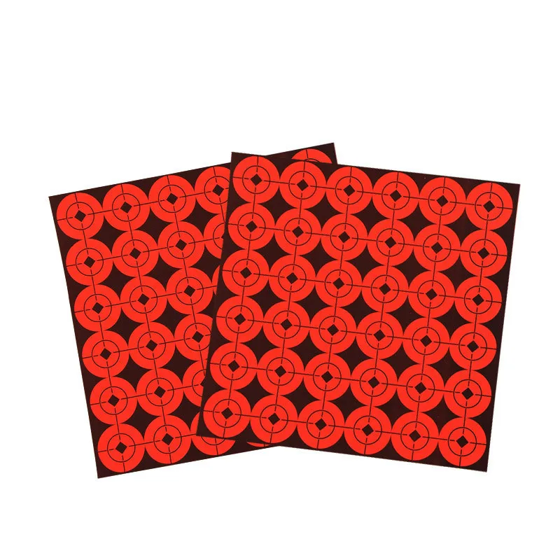 Pegatinas autoadhesivas de tiro con arco, papel objetivo, pasta de bullseye, accesorios para practicar juego de tiro, 12 Uds., 17x17cm - imagen 2